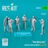RESKIT RSF35-0009 One busy day carrier crew on deck (scene 2) (6 pcs) (3D Printed) (1/35)